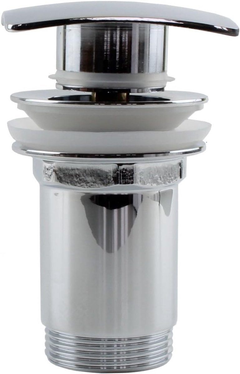 Afvoergarnituur rechthoekig - massief messing - chroomplated - elegante uitstraling - ShopVlot