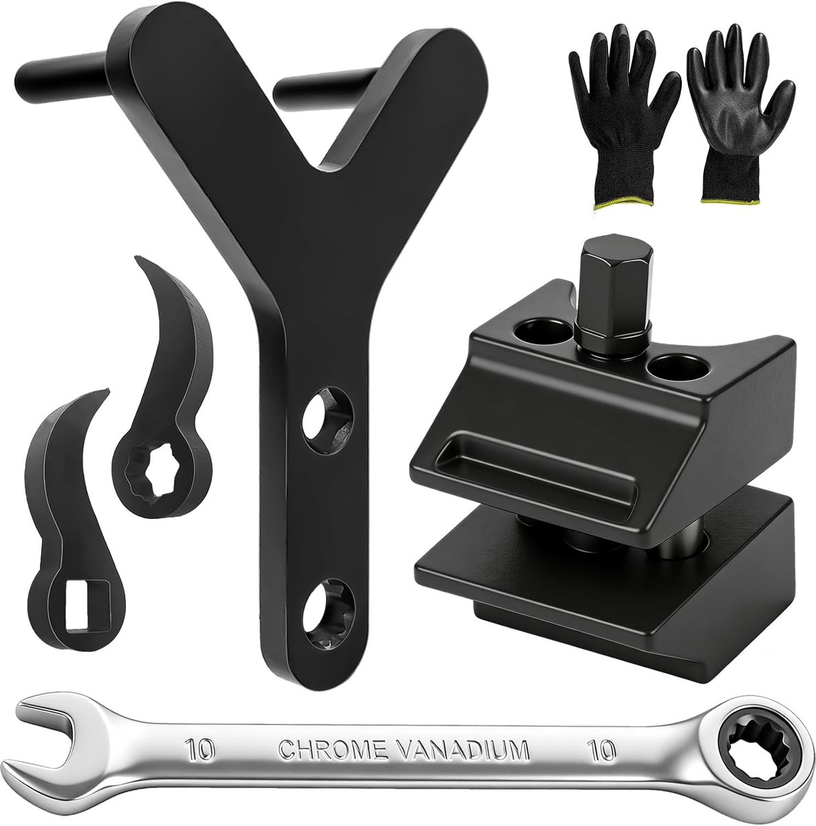 Puller set - Y-vormig - Carbon staal - Ideaal voor het scheiden van schokdempers en balhoofden - ShopVlot