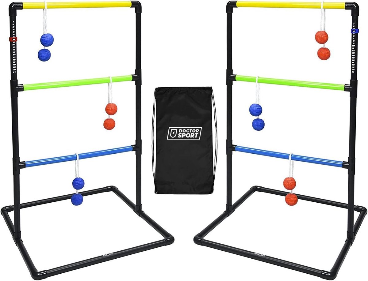 Swingladder game - Double Ladder Wave Set - Soft golf bolas - Snelle opbouw - Inclusief draagtas - ShopVlot
