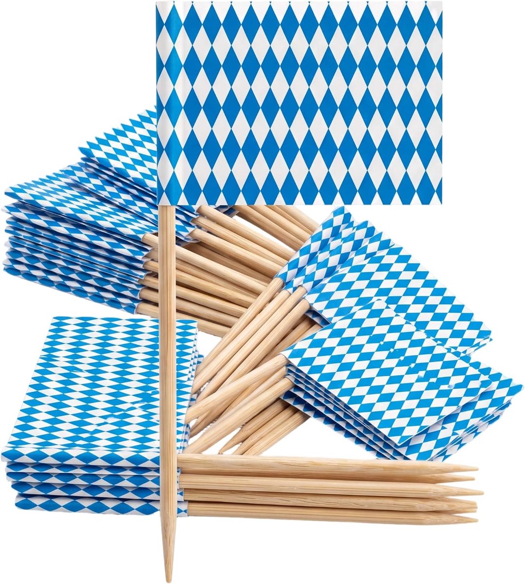 Tandenstokers voor Oktoberfest - 100 stuks - Beierse decoratie - Perfect voor snacks en cocktails - ShopVlot