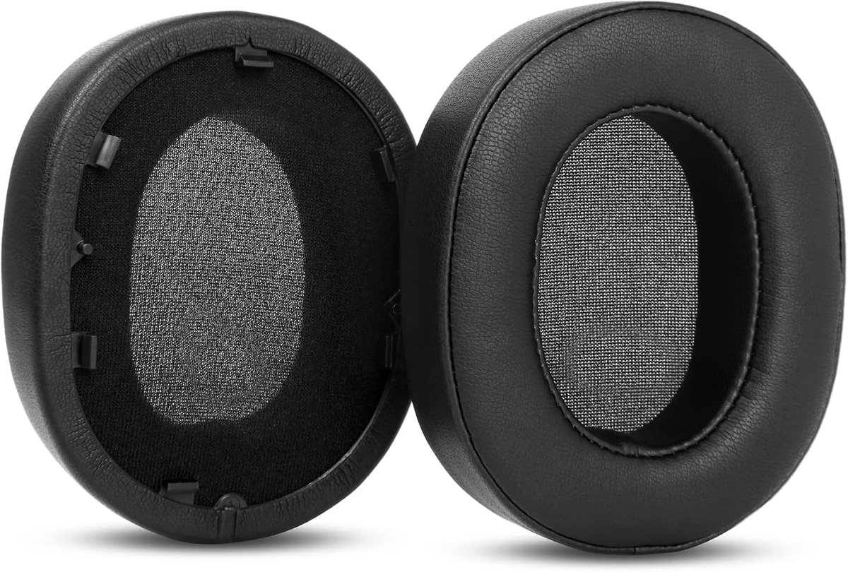 Oorkussens vervanging - zwart - protein leer - comfortabel voor Sony WH-1000XM5 - ShopVlot
