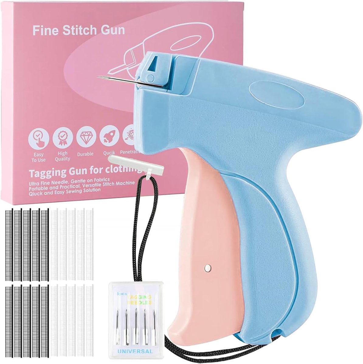 Mini naaimachine - ultra compact - voor textielreparaties - ideaal voor onderweg - ShopVlot