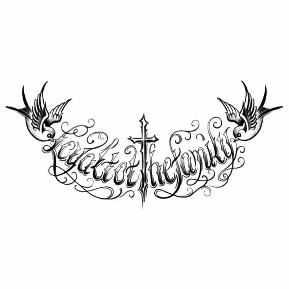 Tijdelijke tattoo tekst stoer 3 dagen