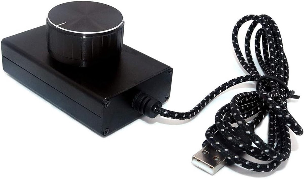 Lossless USB-volumeregelaar, computerluidspreker, audio-volumeregelaar met één mute-knop, ondersteuning voor Win7/8/10/XP/Mac/Vista Android