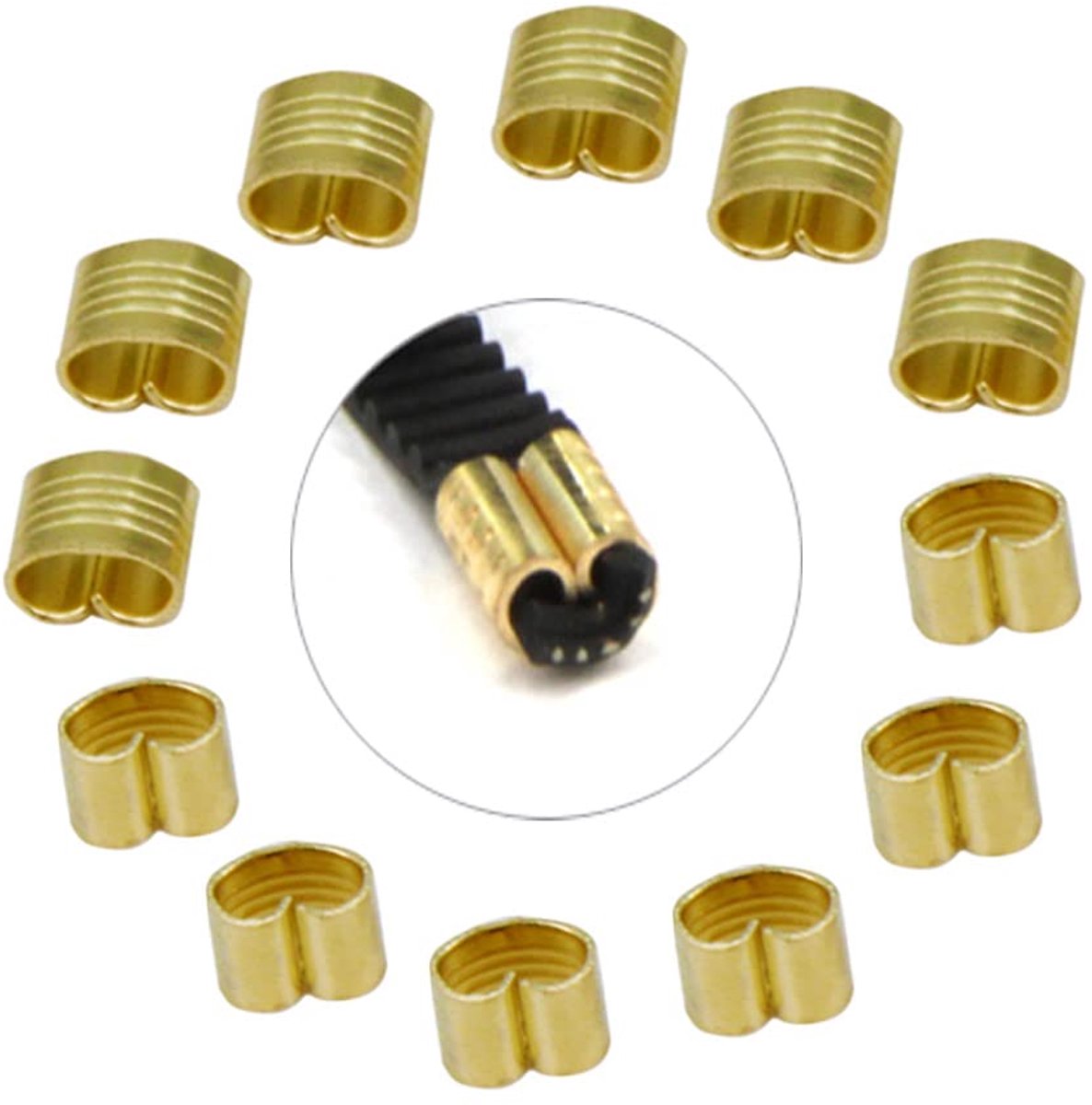 12 stks Voorgeperste Koperen Gesp voor 2GT Open Timing Rubber Riem Breedte 6mm voor Ender3 Ender5 CR10 3D Printer (Koperen Gesp)