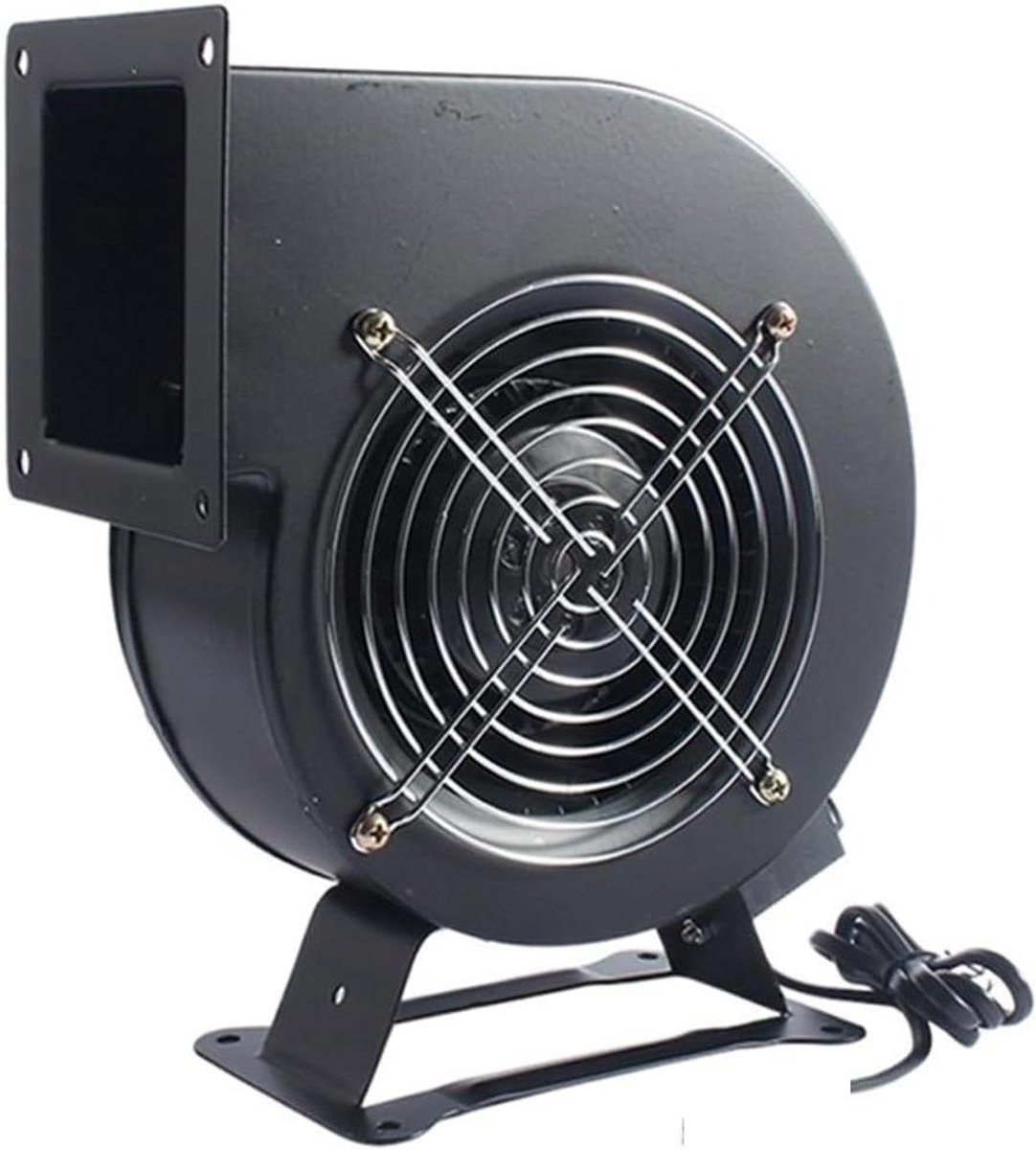 Elektrische Luchtblazer - Centrifugaalventilator Hogedrukventilator - Stof Afzuigen - Geluidsarme Ventilator - 0.14 kW - Zwart