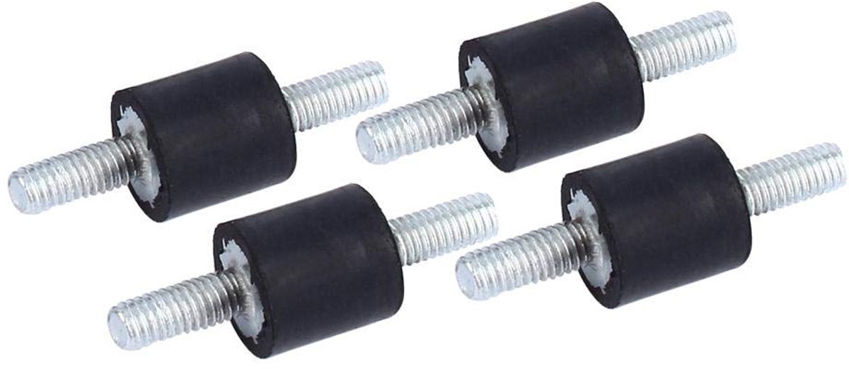 4 STKS Anti-Vibratie Rubber Isolator Mounts-M3 8 * 8 Bobbins Dubbele schroef Studs Schokdemper Silentblock Auto Boot Bobbin Mount Anti-vibratie houders
