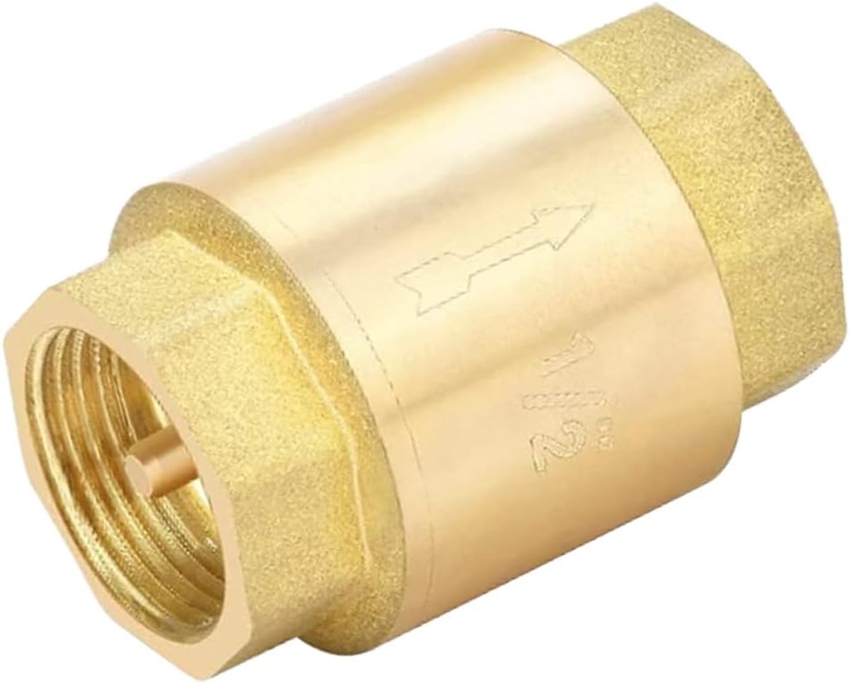 Terugslagklep 1/2 inch, messing terugslagklep 1/2 inch terugloopventiel, terugslagklep van hoogwaardig messing, terugslagklep voor tuinpomp, terugslagklep voor afvalwater