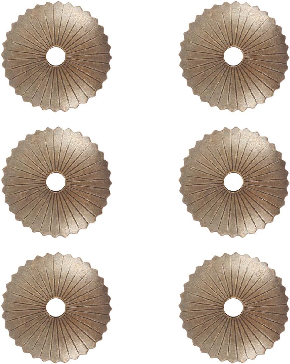 6Pcs Carving Messing Backplate 4Cm Antieke Bronzen Pakking Meubels Hardware Accessoires Voor Lade Dressoir Kast Decoratie