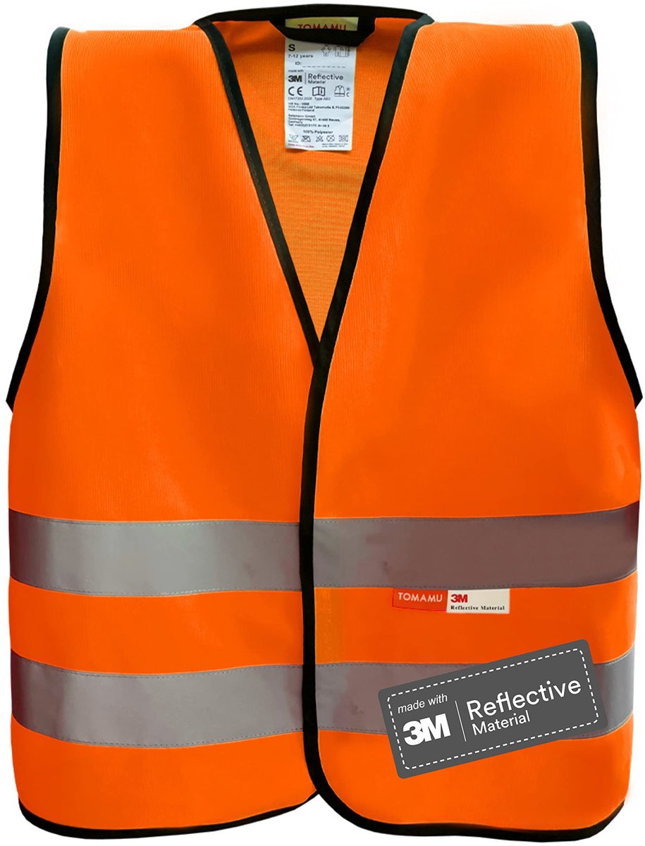 Veiligheidsvest voor kinderen 1-13 jaar - Klittenbandsluiting - Veilig en zichtbaar - Ideaal voor buitenspel - SnelShoppen