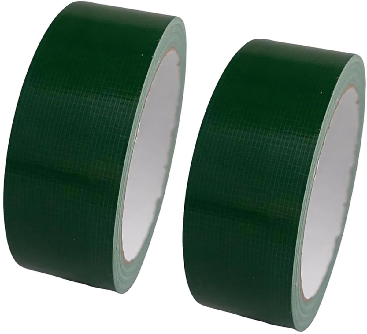 Ruban Aadhésif Isolant Électrique Vert 2pcs, Ruban Adhésif Toilé Waterproof, Déchirable à la Main, Ne Laisse Aucun Résidu, pour Intérieur et Extérieur, 30mm x 50m