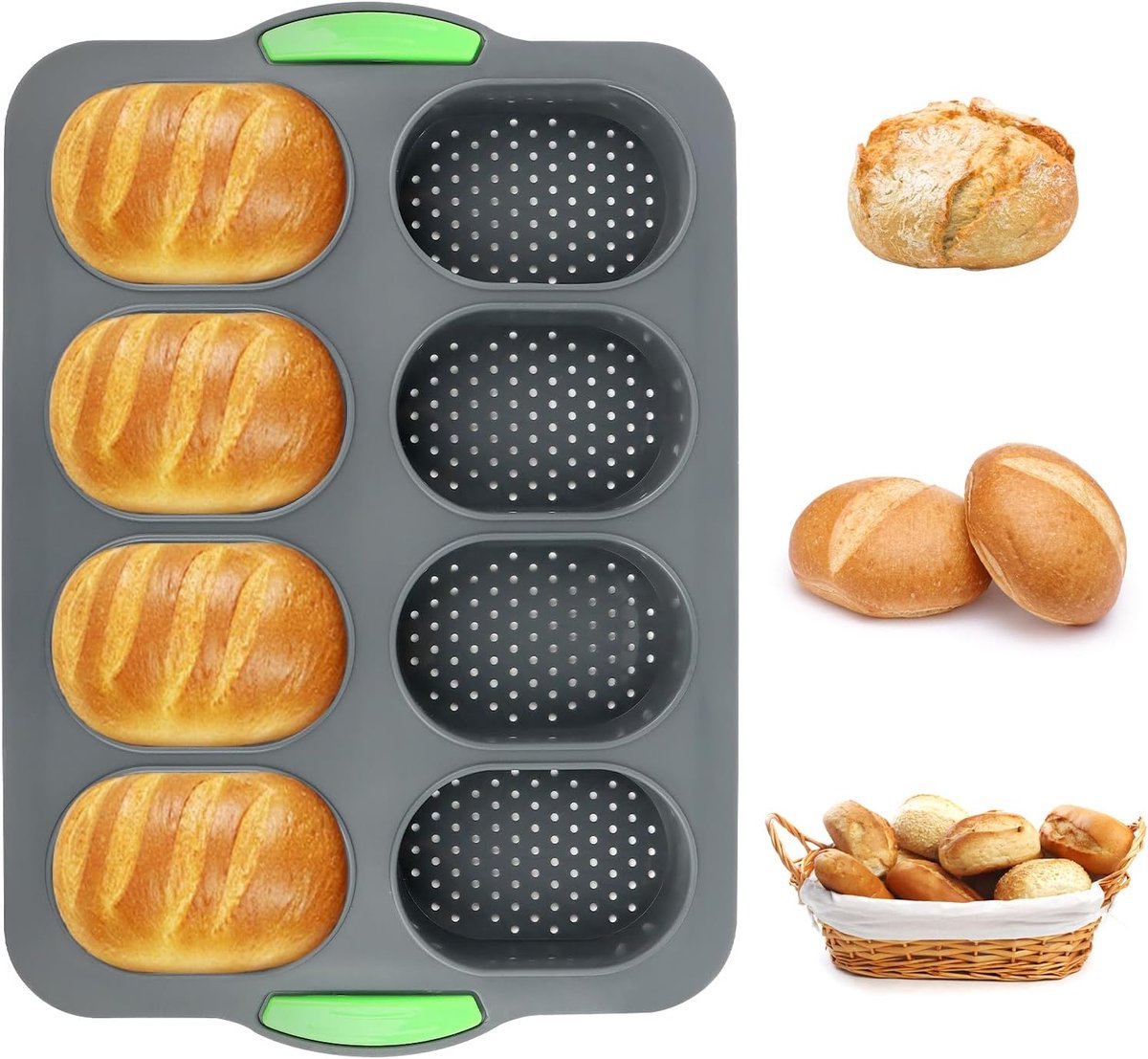broodvorm, baguettevorm van siliconen, broodvorm, baguette-bakvorm voor bakwaren