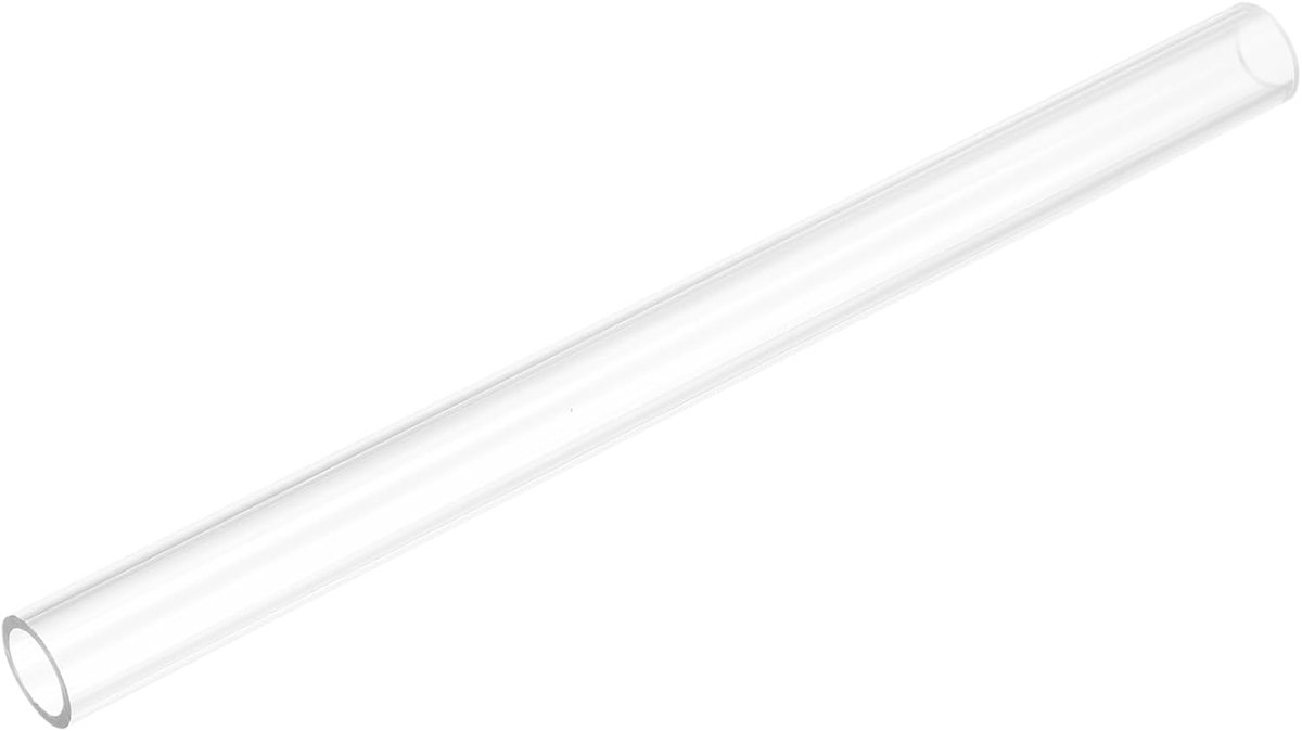 Stijve ronde heldere buis 16 mm (5/8") ID x 19 mm (3/4") OD x 250 mm lengte kunststof buis