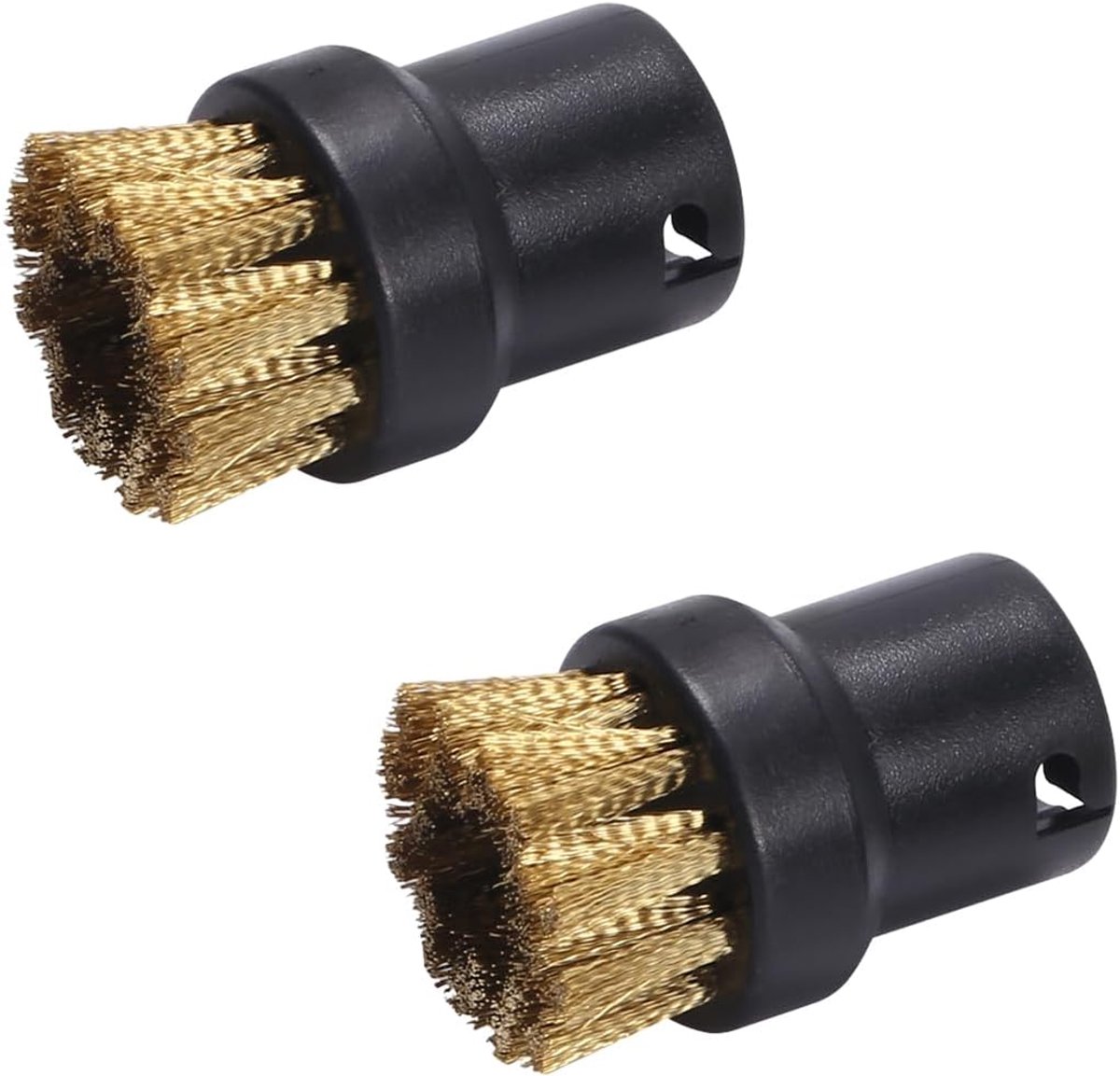 2 stuks ronde borstels voor stoomreiniger, reserveaccessoires voor messing koppen, stoomreinigingsborstel voor SC1, SC2, SC3, SC4, SC5, SC7, CTK10, CTK20