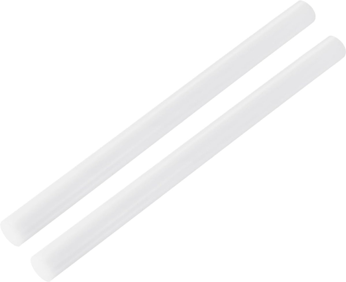 ABS kunststof stang, ronde staaf, massief, 20 mm x 300 mm, wit, voor doe-het-zelf modelmateriaal, architectuurmodelbouw, doe-het-zelf zandtafel, verpakking van 2 stuks
