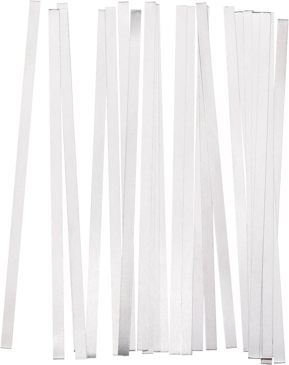 Nikkel-strips 0,1 mm x 3 mm x 100 mm batterij-soldeertong voor accupack en puntlassen, 40 stuks
