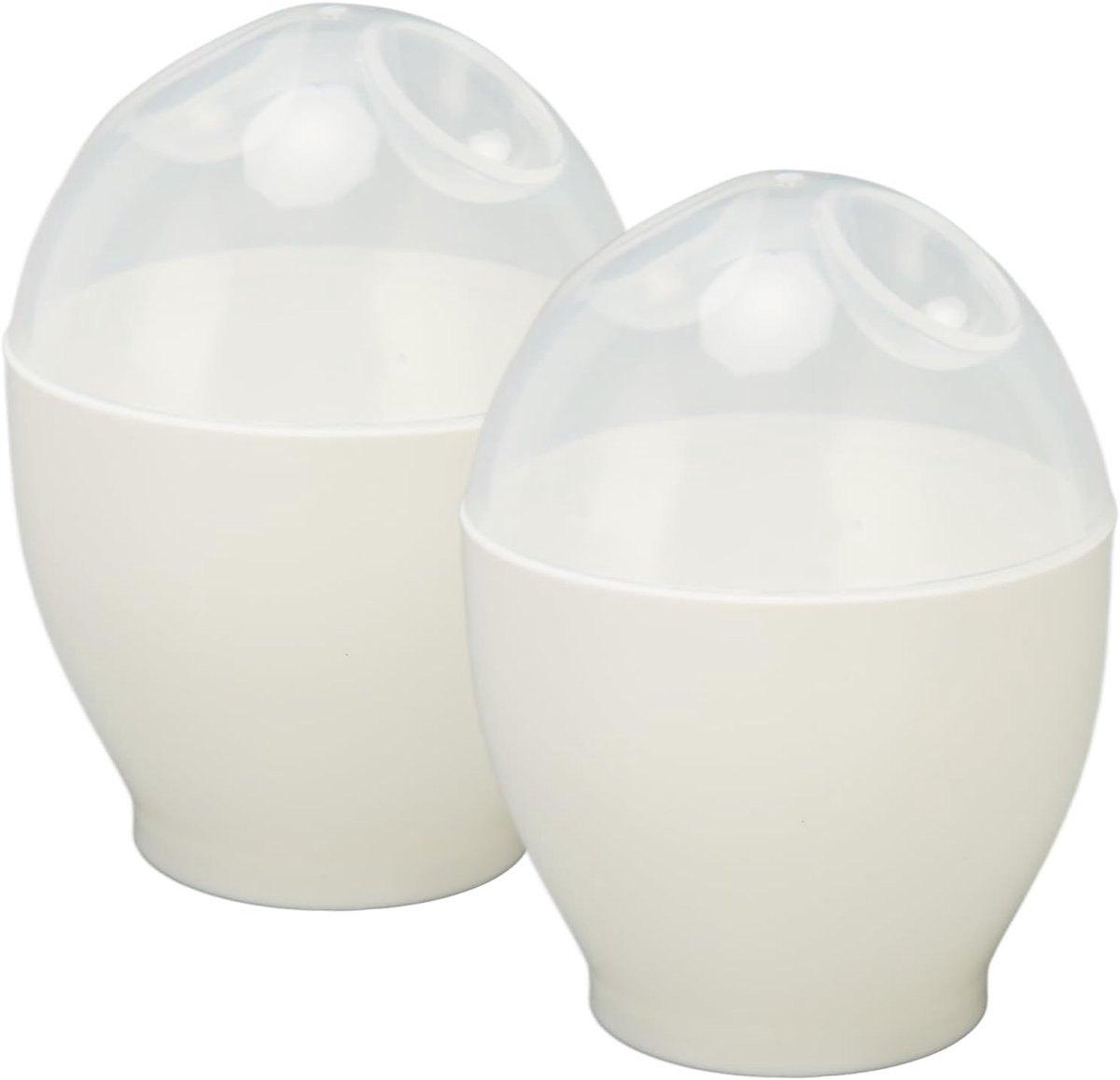 2 STKS Magnetron Eierkoker & Stroper - Draagbare Mini Snelle Eierkookbeker Voor Keuken Ontbijt - Duurzame ABS Eiermaker Set