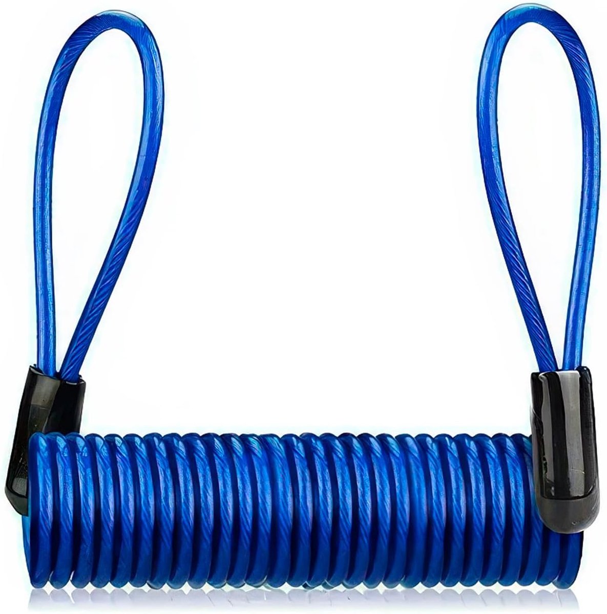 Herinneringskabel voor schijfslot, 1,5 m, 4 mm, visuele diefstalbeveiliging voor fiets, motorfiets en scooter, voorkomt vergeten, blauw