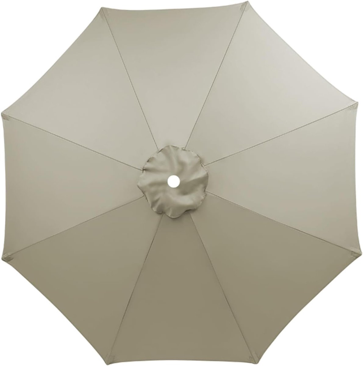Parasolhoes, 2,7 m/3 m, 6/8 ribben, uv-bescherming, vervangende baldakijn, zonnescherm, overkapping, parasolhoes, reserveonderdelen voor terras en tuin