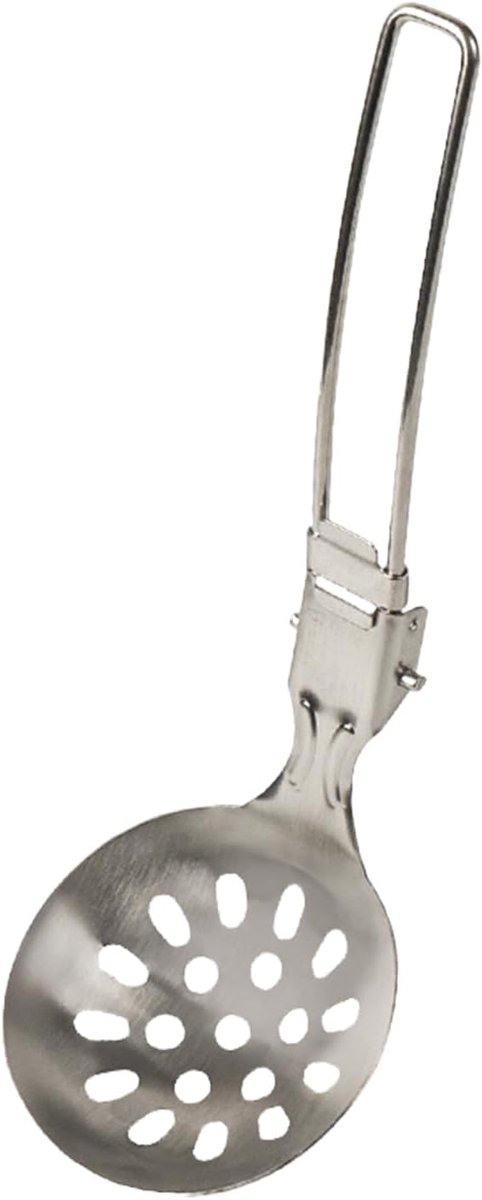 Lepel - Soeplepel, Roestvrij Stalen Pollepel, Vouwen 304 Roestvrij | Staal, Draagbare Zeef Schep Met Opvouwbare Handvat, Outdoor Keuken Apparatuur Picknick Wandelen Backpacken Kookgerei Tool S