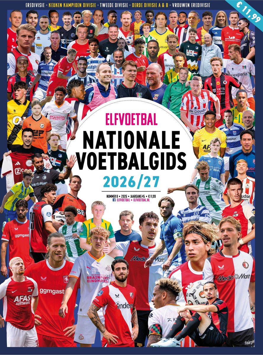 ELF Voetbal Nationale Voetbalgids 2026/27 - Voetbalgids - Eredivisie - Magazine