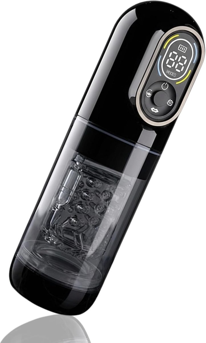 Automatische masturbator MAX voor mannen - ABS + silicone - LED-scherm - handsfree genot - ShopVlot