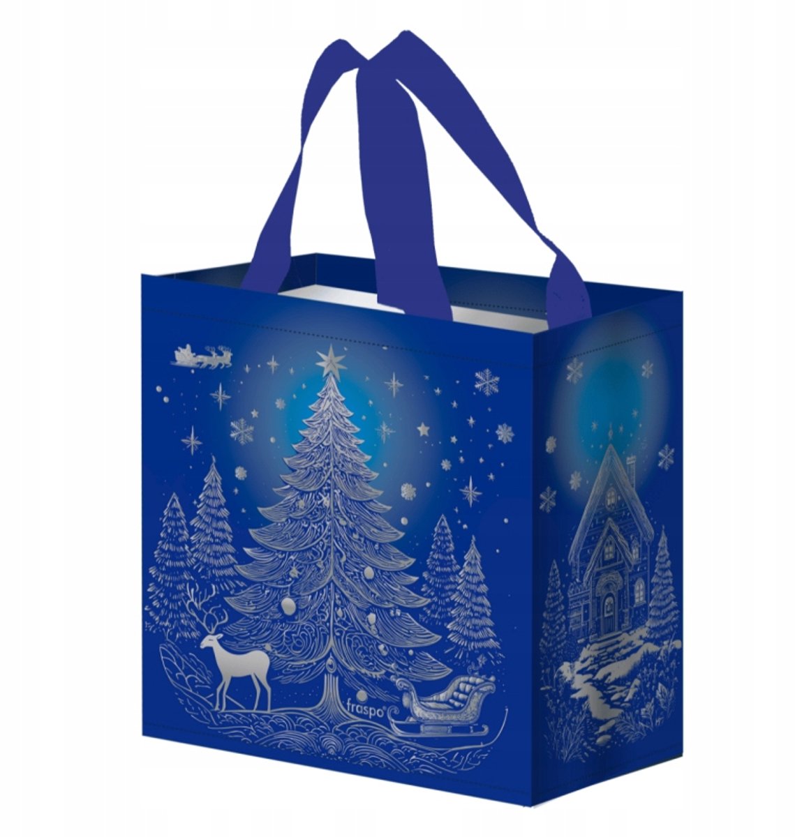 Milieuvriendelijke PP boodschappentas, 25x15x27cm, 10L, veelkleurig