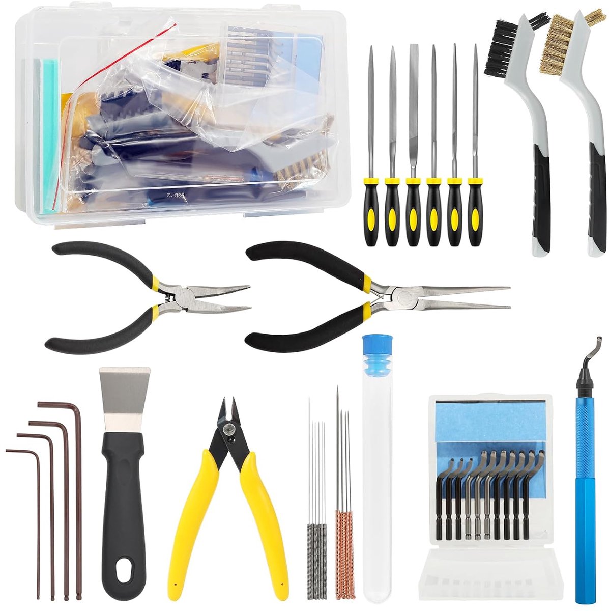 3D printer deburringset - 31-delige accessoires - professionele resin gereedschappen - perfect afwerken van prints - ShopVlot