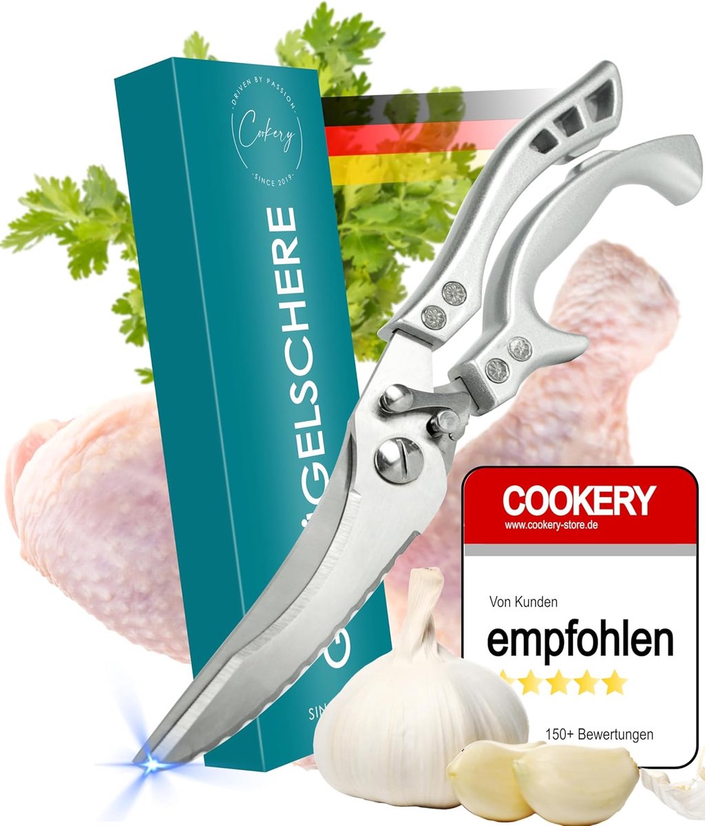 Kipenschaar - hoogwaardig roestvrij staal - ergonomisch handvat - eenvoudig schoon te maken - ShopVlot