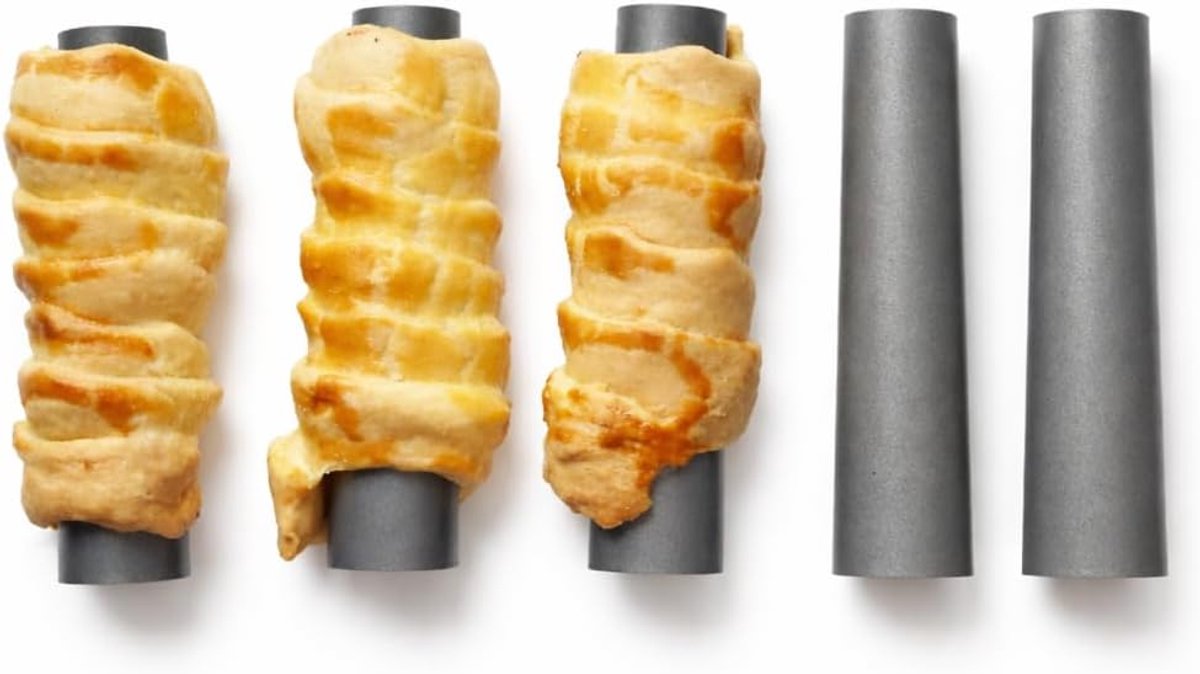Cannoli buisjes 13 cm - anti-aanbaklaag - ovenbestendig - voor zelfgemaakte cannoli's - ShopVlot
