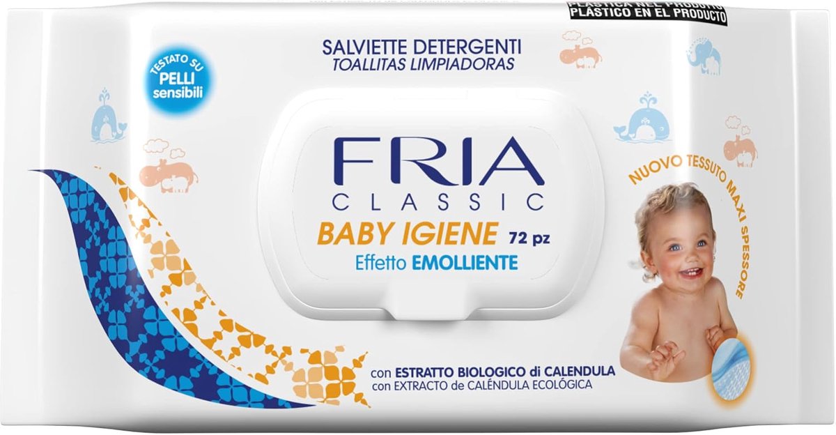 Babyreinigingsdoekjes 72 stuks - gevoelige huid - zachte hygiëne - ideaal voor pasgeborenen - ShopVlot