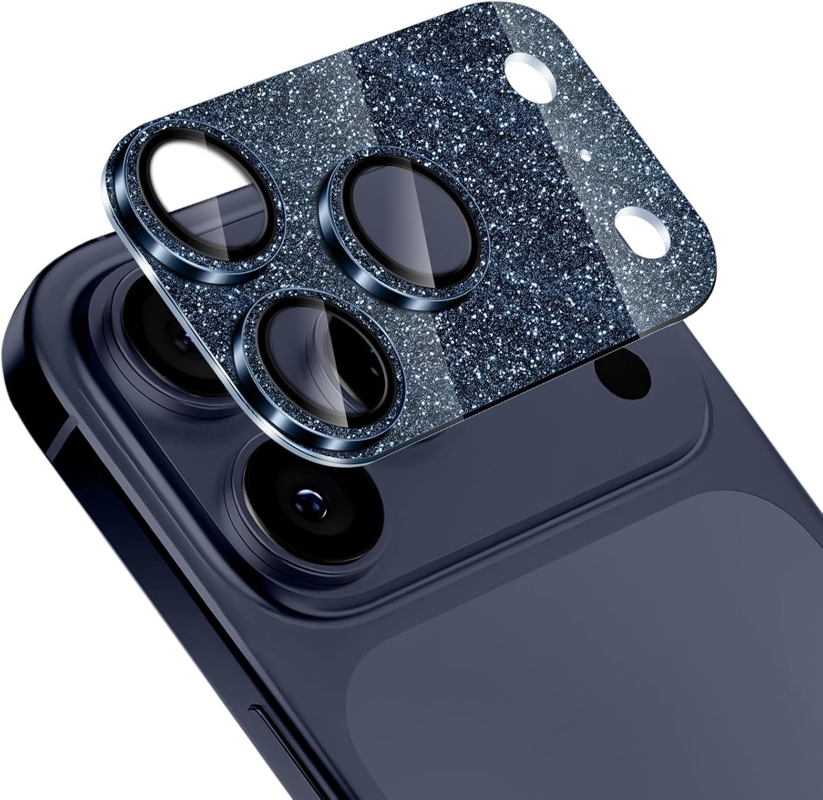 Camera lens protector 17 Pro Max - Glitter design - Hardheid 9H - Bescherming voor camera - ShopVlot