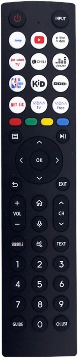 IR afstandsbediening voor Hisense TV - ERF2M36H - Geen programmeren vereist - Direct gebruiksklaar - ShopVlot