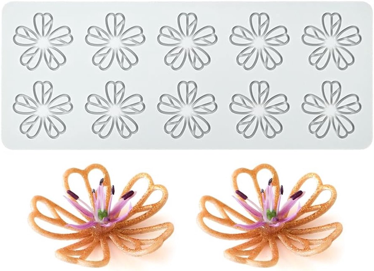 Silicone fondant lace mat - flexibele siliconen - herbruikbaar en duurzaam - voor prachtige taartdecoratie - ShopVlot