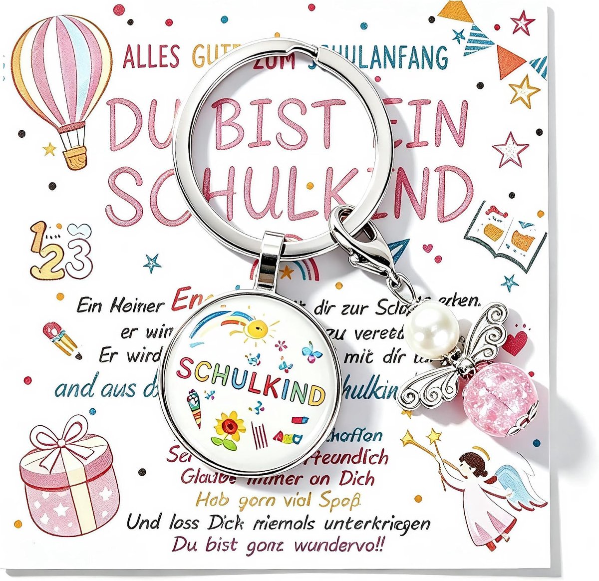 Einschulung cadeau set voor meisjes en jongens 2026 - schultüte - gelukbrenger - feestelijk schoolstartaccessoire - ShopVlot