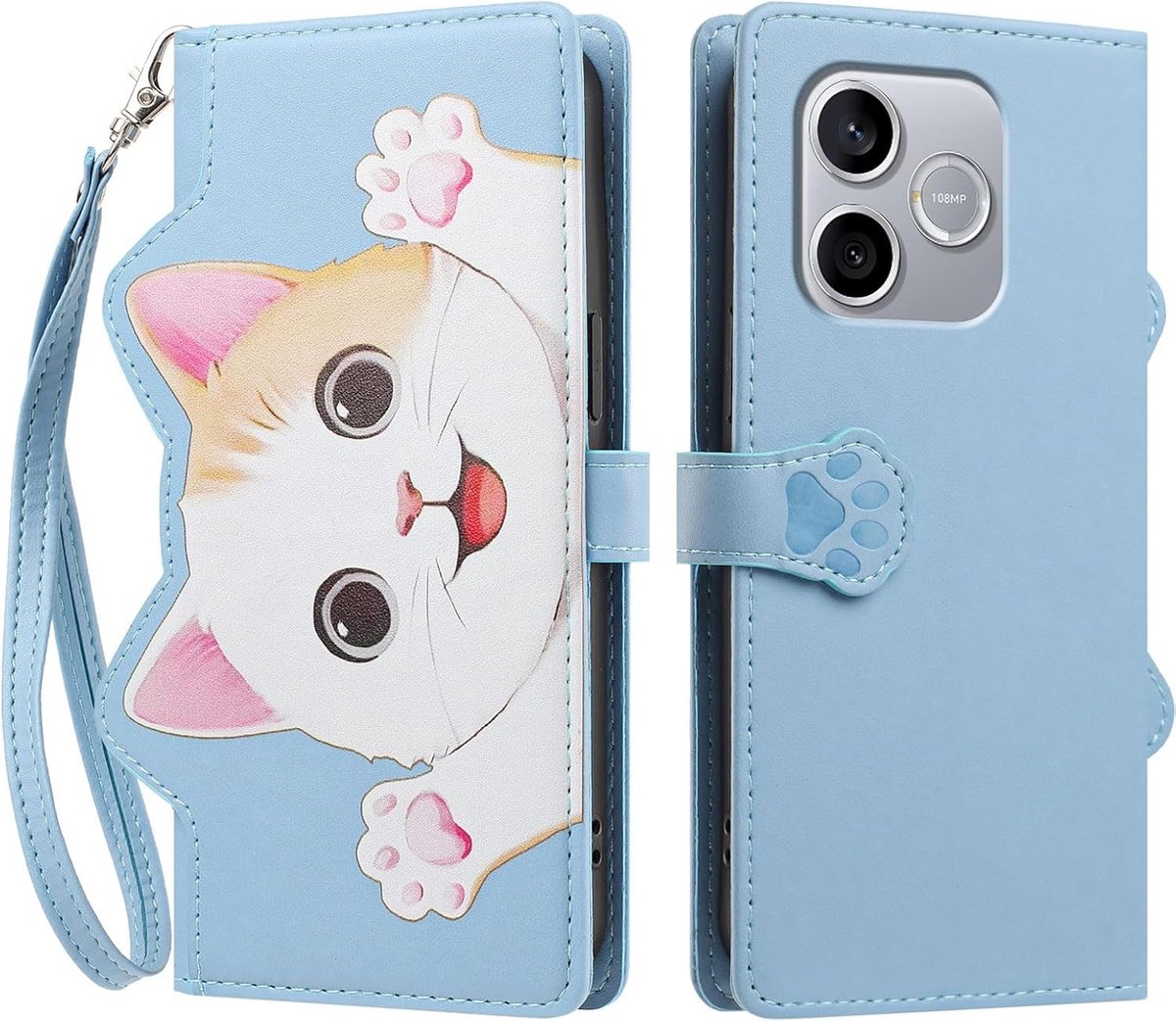 Flip beschermhoes voor Honor 600 Lite - PU-leer - schokbestendig - met kaartsleuf en standaard - ShopVlot