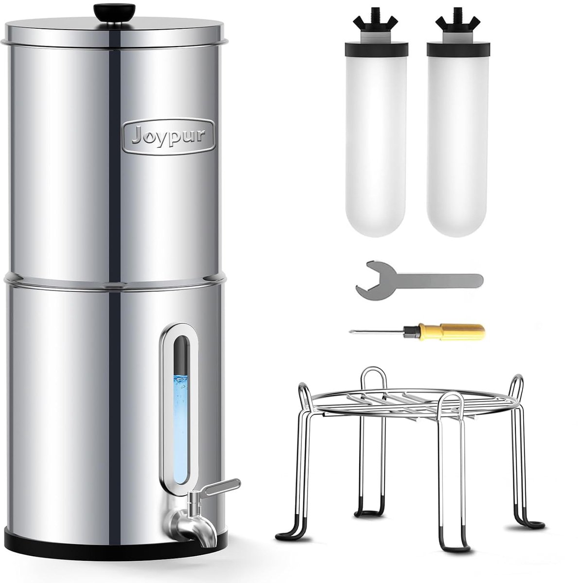Waterfilter systeem 8,5 L - keramische filters - waterniveau-indicator - verbeterde smaak en geur - ShopVlot