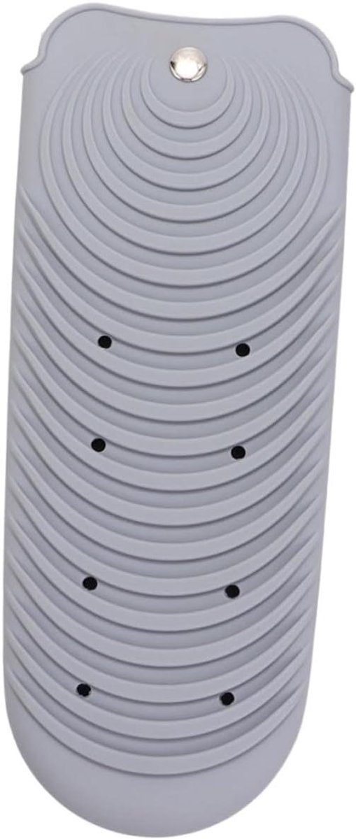 Siliconen Hittebestendige Hoes - Krultang Organizer Tas - Haarstyling Tools Opbergen - Draagbaar en Wasbaar - 26x10.9cm - Grijs