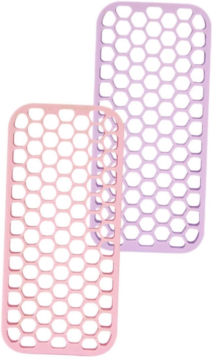 Kappers Pannenlap - Krultang Mat - Bescherming Aanrecht - Hittebestendig Siliconen - 20.5 x 9.5 cm - Diverse Kleur