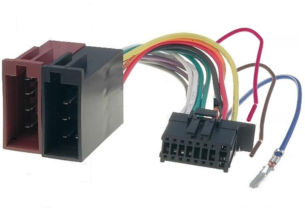 16 Pin ISO Connector Kabel - Voor MVH-AV270BT Pioneer Autoradio - Achteruitrijcamera aansluiting - ShopVlot