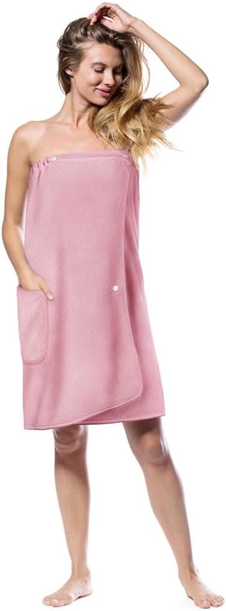 Badcape voor Dames - Sneldrogend Microvezel - Verstelbare Sluiting - Ideaal voor Wellness - ShopVlot