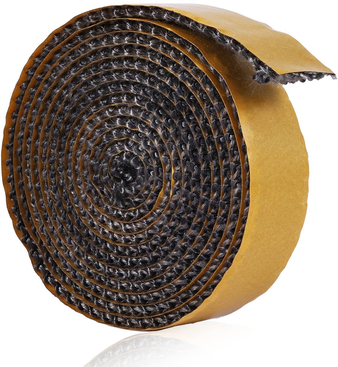 Haardband tape 3mm x 2.5cm - zelfklevende glasvezel rope - hittebestendig tot 550°C - ShopVlot