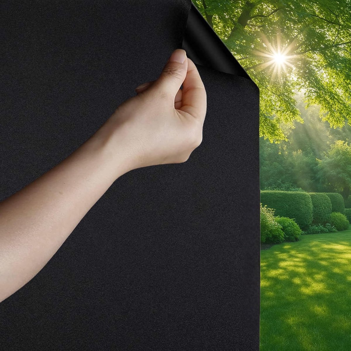 Blackout raamfolie 120x300 cm - 100% blackout - Privacy & zonbescherming - Ideaal voor een goede nachtrust - ShopVlot