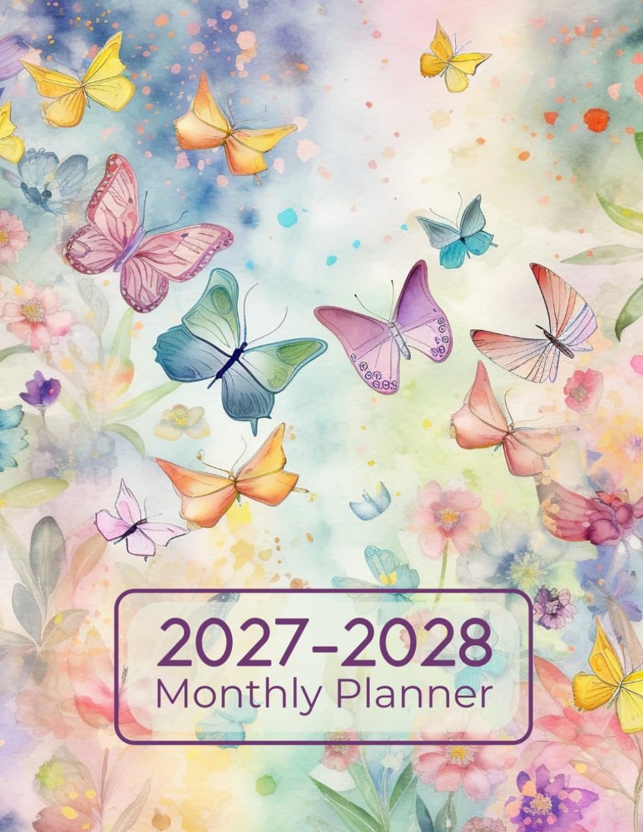 Maandplanner 2027-2028 - 2 Jaar - Harde kaft - Perfect voor organisatie - ShopVlot