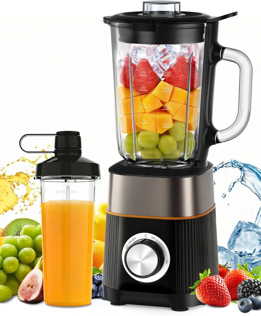 SnelShoppen - Mixer Smoothie Maker Mini Blender met Tritan Fles, BPA-vrij, Draagbare RVS Blender, Laag Geluid, Makkelijk Schoon te Maken voor Shakes,
