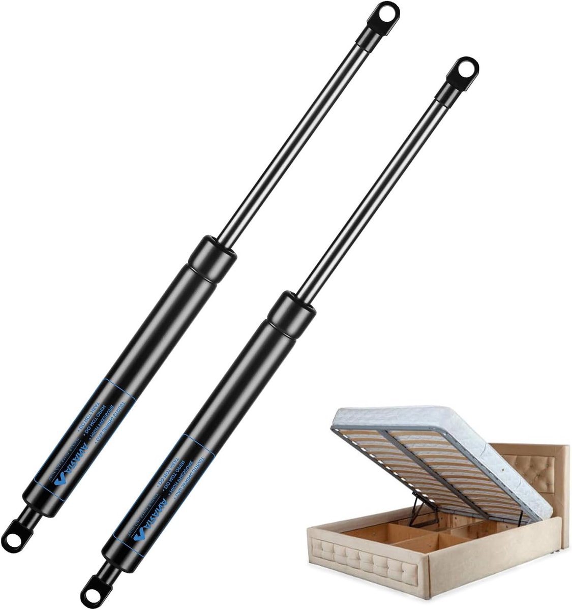 Gasveren 500mm 500N - Vervangingsveer voor deurtjes - Perfect voor kasten en creatieve DIY-projecten - Pack van 2 - ShopVlot