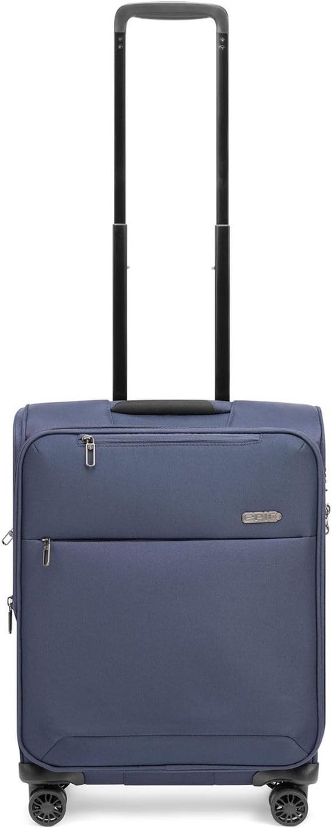 Trolley 55 cm - Navy Blauw - 4 wielen - Zorgeloos reizen - ShopVlot