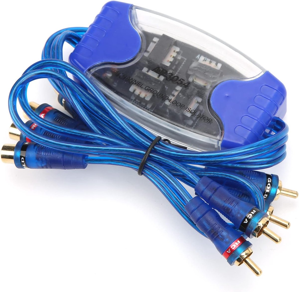 Auto versterker geluidsfilter - 4 kanaals - vergulde grondlussen isolator - voor schone geluidsweergave - ShopVlot