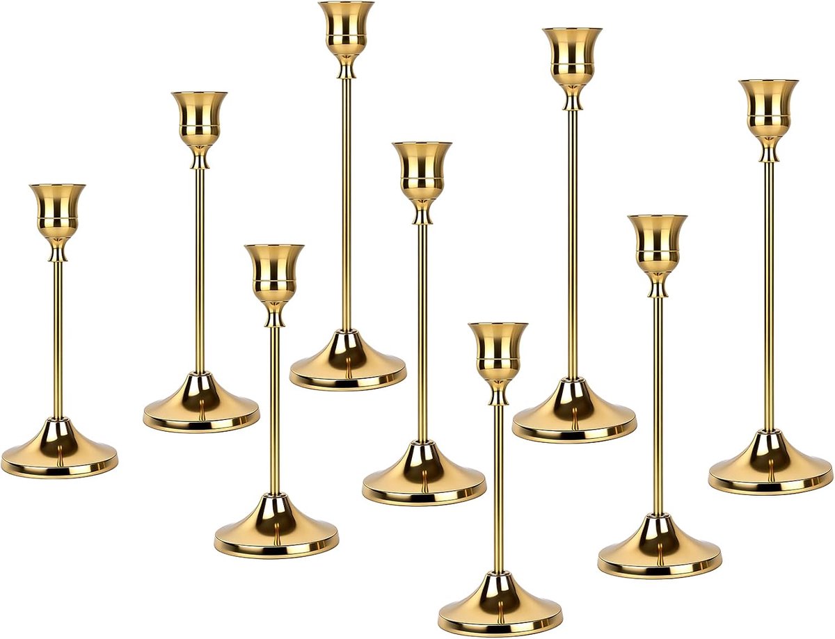 Cadeauhouder set van 9 - messing goud - vintage design - perfect voor bruiloften - ShopVlot