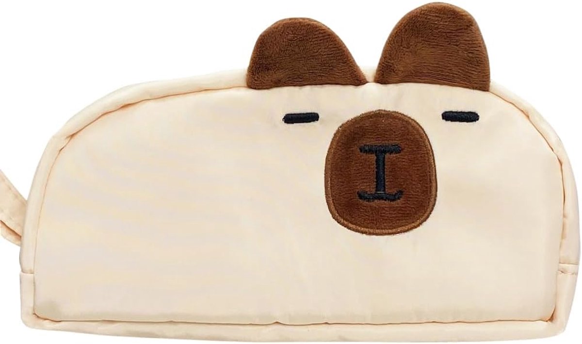 Capybara Etui voor kinderen, schrijfwaren tas, grote capaciteit, pennenetui, schrijfwaren organizer
